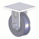 70 Series Dual Flanged Wheel Casters - Flanged Wheel Casters